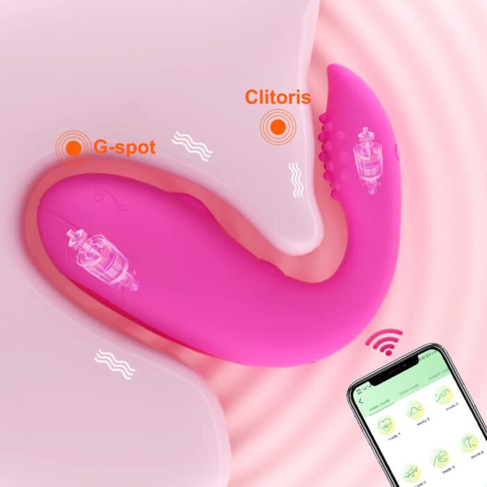 lovesvibe 9 vibrationen doppelkopf vibro ei app bluetooth kontrolle frauen klitoris stimulator