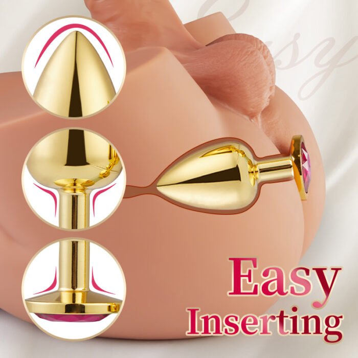 lovesvibe anfängerfreundliches juwelenbesetztes analplug kit für solos & paare sichere spielzeit 3 stück
