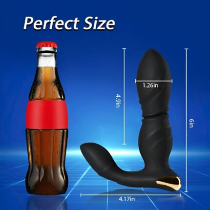 lovesvibe hochfrequenter 8 gang analvibrator mit schubfunktion, fernbedienung für solo und pärchenspiel