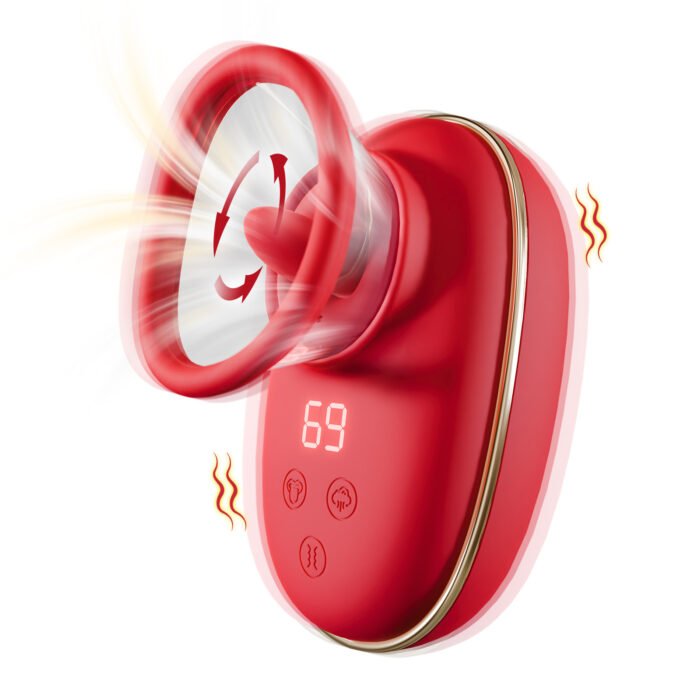 lovesvibe leistungsstarke zunge lecken klitoris stimulator mit 9 vibrierenden rotationen 3 saugen modi