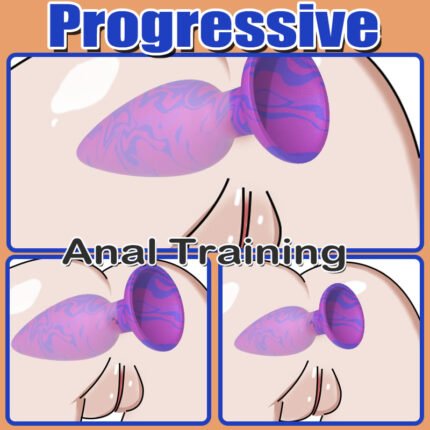 lovesvibe silikon analplug set für progressives analtraining mit ausgestellter basis und verjüngter spitze
