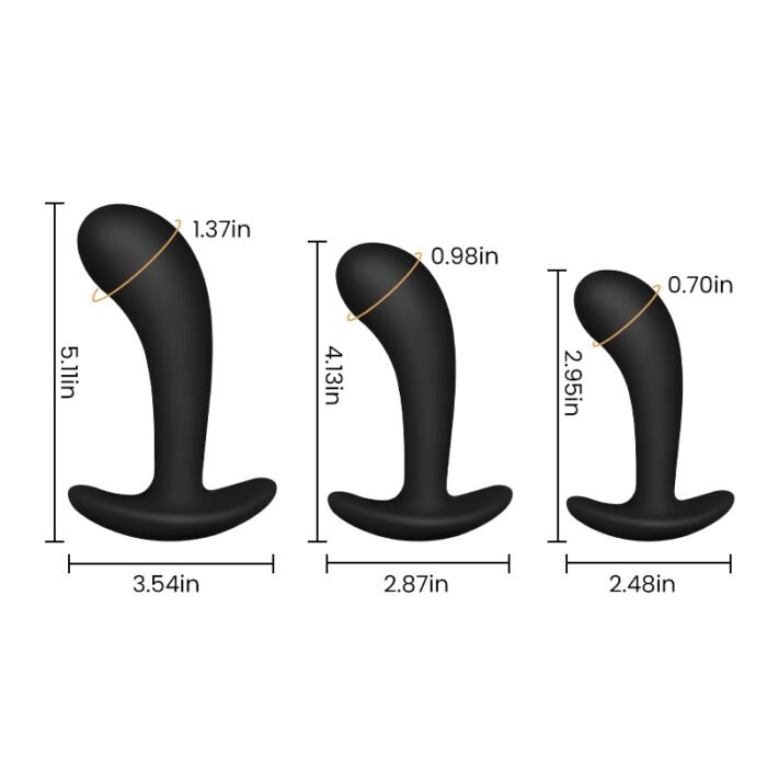 lovesvibe weiches silikon training biegsame analplug für prostata spielen perfektion 3 stück