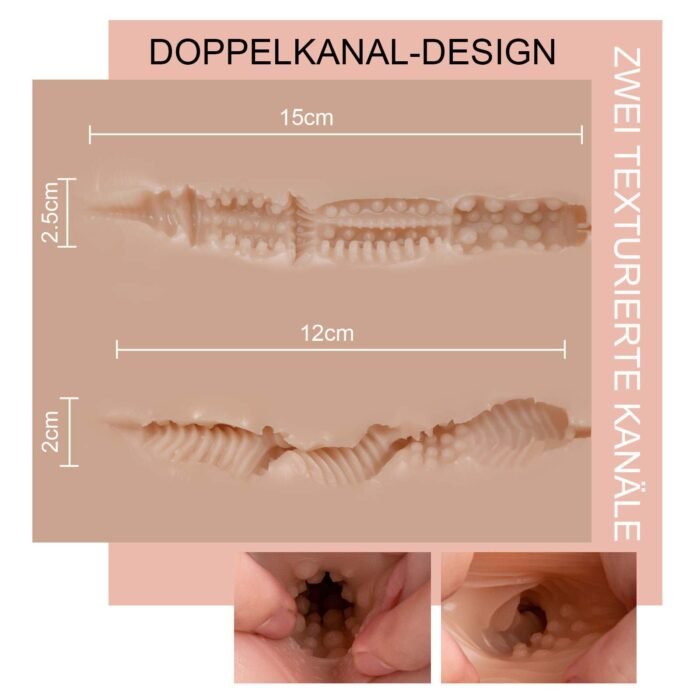 Rothman Männlicher Masturbator Sexpuppe, 3 in 1 Sex Doll Torso Für Frauen Mit 3D Textur Vagina & Anus