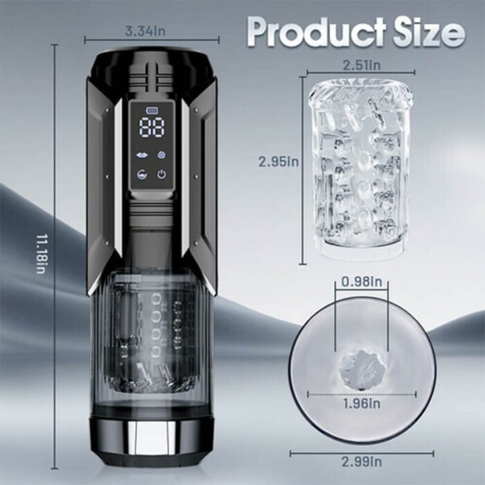2025 Neue Masturbatoren mit 7 Vibrations, Rotations und Saugmodi 4-in-1 Fleshlights