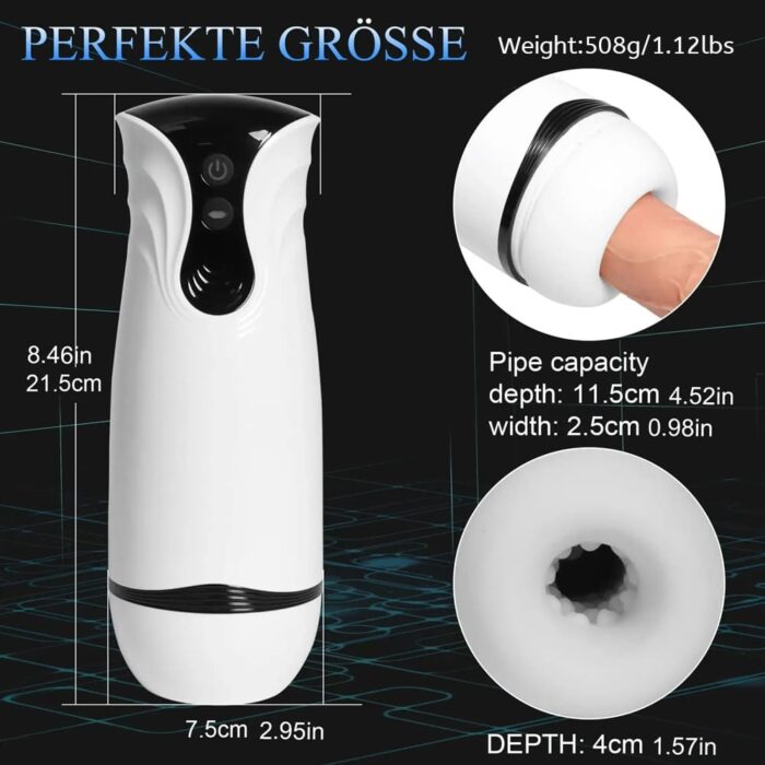 Alien Automatischer Masturbator mit 10 Vibrations 4 Saugmodi 4-in-1 Sex Spielzeug für die Männer