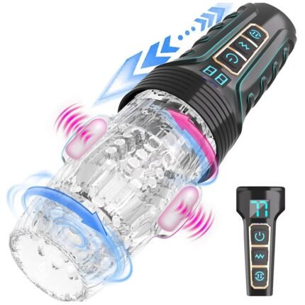 Arthur 3.0 Gawk Gawk 3000 Masturbator mit 10 Vibrationen 5 Stoßrotationsmodi LCD-Sextoy für Männer