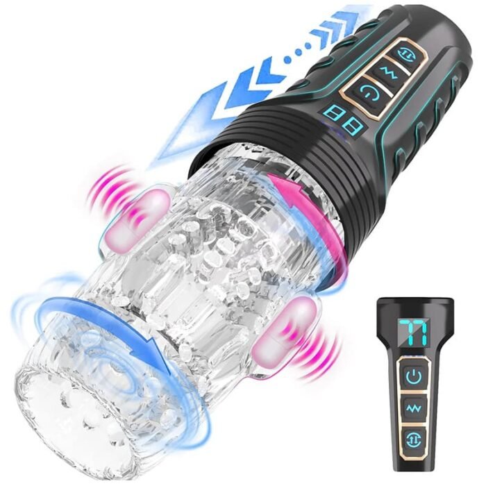 Arthur 3.0 Gawk Gawk 3000 Masturbator mit 10 Vibrationen 5 Stoßrotationsmodi LCD-Sextoy für Männer