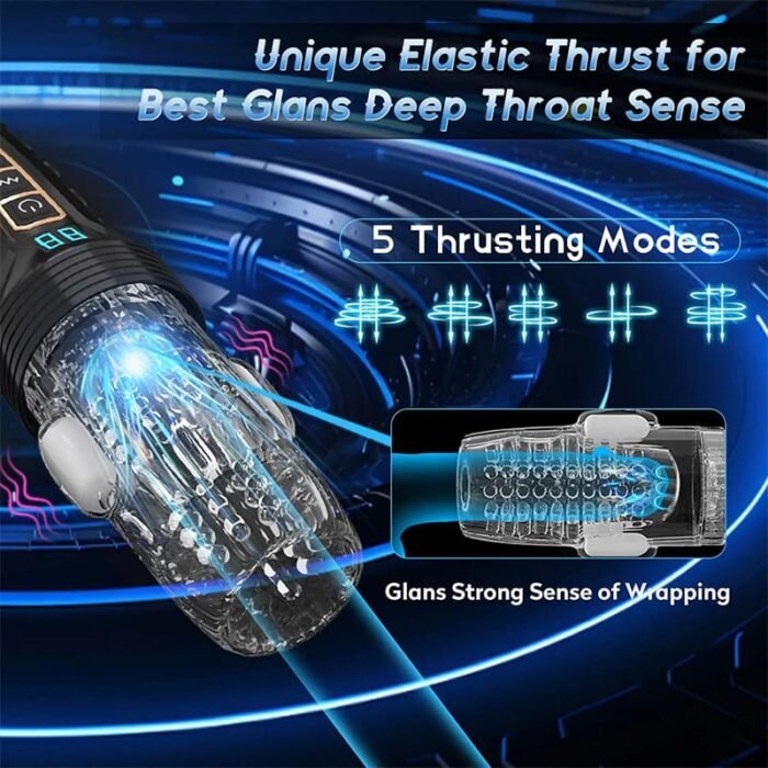 Arthur 3.0 Gawk Gawk 3000 Masturbator mit 10 Vibrationen 5 Stoßrotationsmodi LCD-Sextoy für Männer