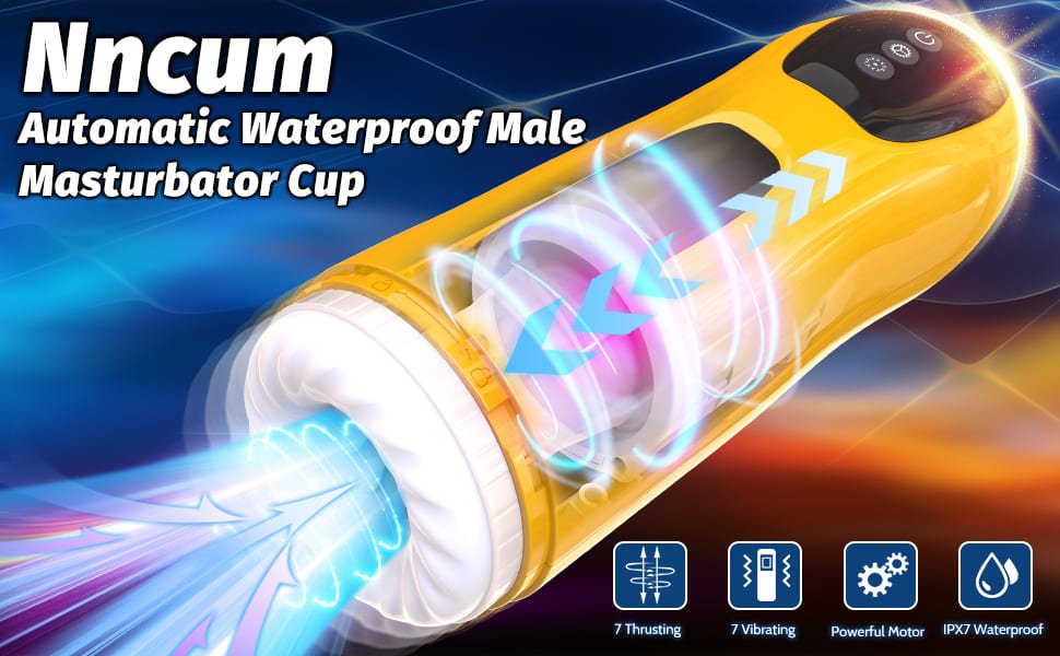 Automatischer 3-in-1 Masturbator für Männer mit 7 Saug & Rotierenden Leckmodi Sexspielzeug für Männer