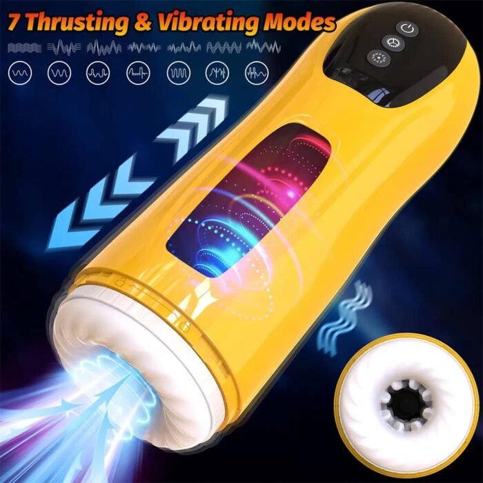 Automatischer 3-in-1 Masturbator für Männer mit 7 Saug & Rotierenden Leckmodi Sexspielzeug für Männer