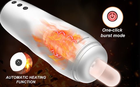 Automatischer Masturbator 10 Vibrationen & 3 Saugnäpfen 3D Realistische Vagina Taschenmuschi für Männer