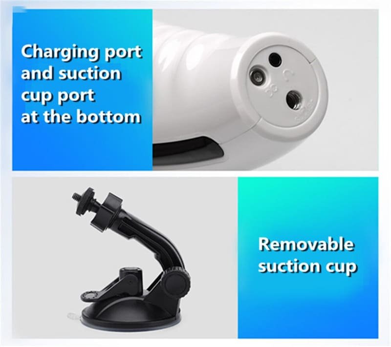 Automatischer Masturbator 5 Stoßrotations & 10 Vibrationsmodi Freihändiger 3D Masturbator Taschenmuschi mit Ständer