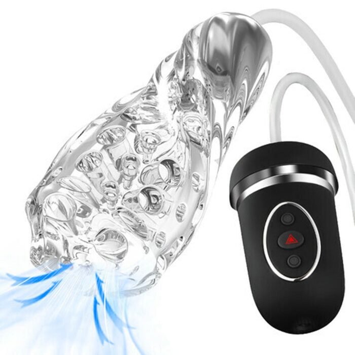 Automatischer Masturbator Sex Spielzeug Männer mit 10 vibrierenden 5 Saugnäpfen Handheld-Blowjob Masturbator
