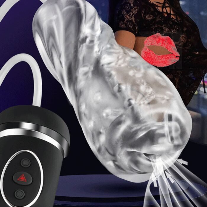 Automatischer Masturbator Sex Spielzeug Männer mit 10 vibrierenden 5 Saugnäpfen Handheld-Blowjob Masturbator