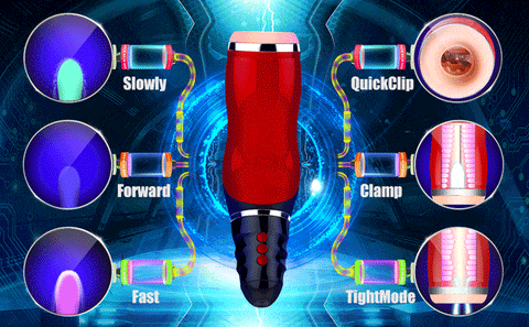 Automatischer Masturbator für Männer mit Airbag 10 Vibrations & 5 Saugmodi Deep Throat Sex-Spielzeug für Männer