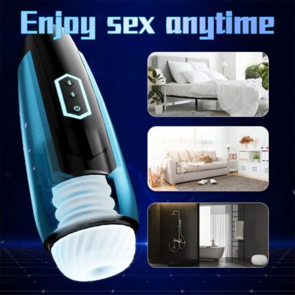 Automatischer Masturbator mit 3D-strukturierter Hülle 5-Frequenz-Vibration Sexspielzeug für Männer
