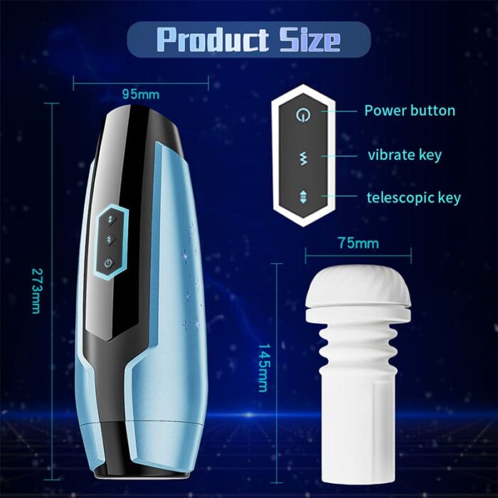Automatischer Masturbator mit 3D-strukturierter Hülle 5-Frequenz-Vibration Sexspielzeug für Männer