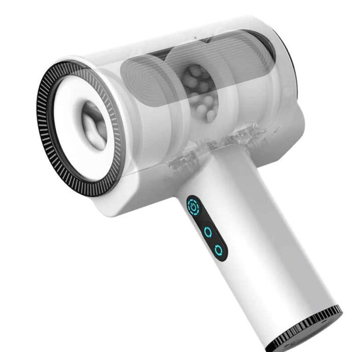Automatischer Masturbator mit 7 Vibrationen und 5 Stoß-, Saug- und Rotationsfunktionen, Hand-Sexspielzeug für Männer