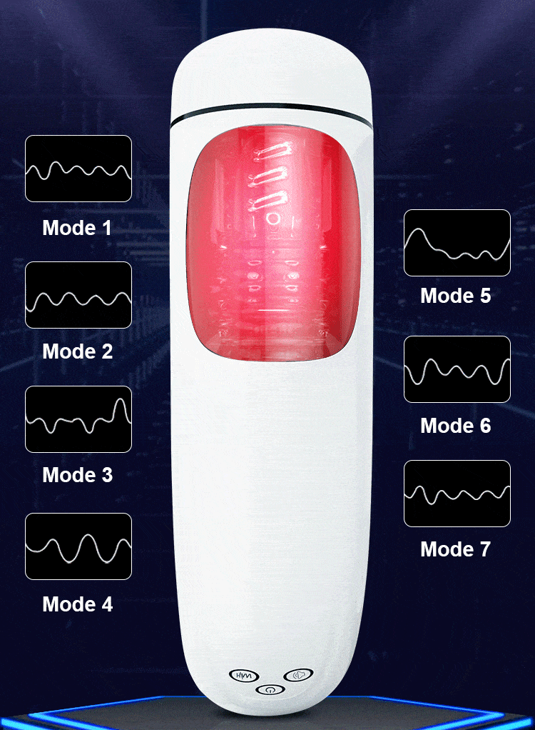 Automatischer Masturbator mit 7 Vibrations Saugmodi, 360° Umwickelter Deep Throat Sexspielzeug für Männer