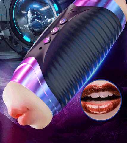 Black Hole R20 Automatischer Masturbator mit Heizung und Stöhnstimme, Doppelkopf-Blowjob Sextoys Männer