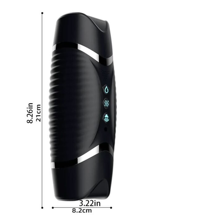 Black Hole R20 Automatischer Masturbator mit Heizung und Stöhnstimme, Doppelkopf-Blowjob Sextoys Männer
