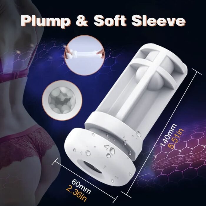 Cvtbest 5-in-1 Masturbator für Männer 10 Vibration Stoß & 4 Saugmodi Sex Spielzeug für die Männer