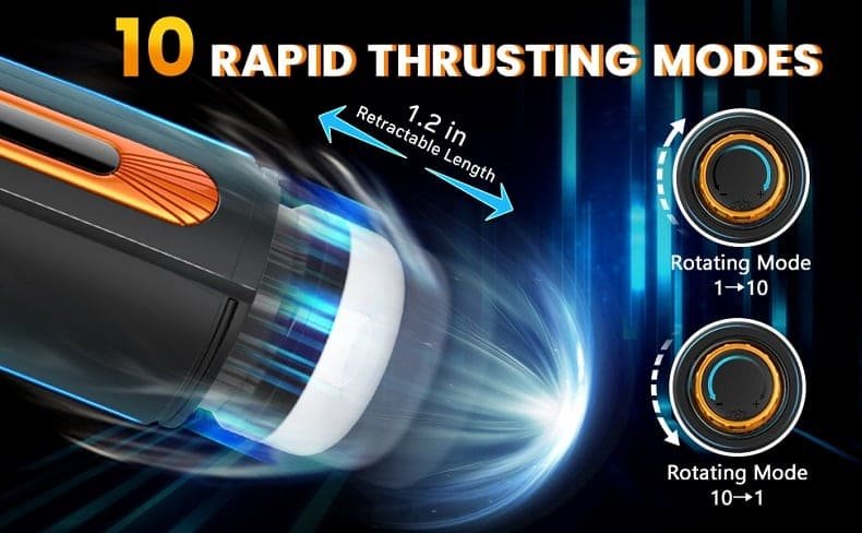 Cvtbest 5-in-1 Masturbator für Männer 10 Vibration Stoß & 4 Saugmodi Sex Spielzeug für die Männer