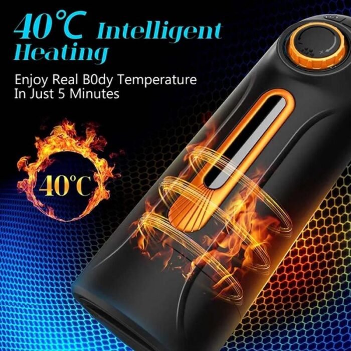 Cvtbest 5-in-1 Masturbator für Männer 10 Vibration Stoß & 4 Saugmodi Sex Spielzeug für die Männer