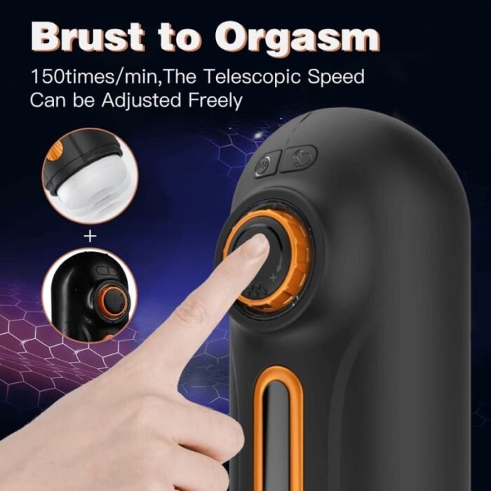 Cvtbest 5-in-1 Masturbator für Männer 10 Vibration Stoß & 4 Saugmodi Sex Spielzeug für die Männer