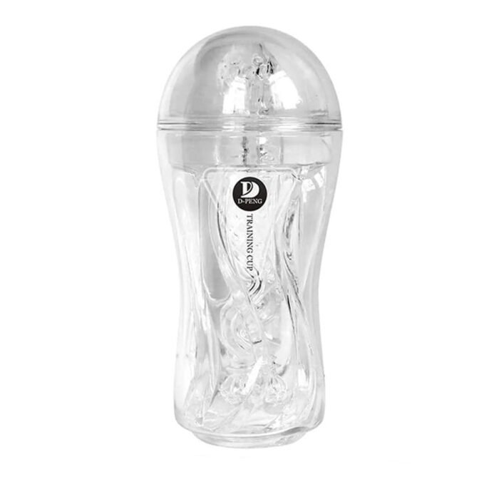 D-PENG Training Cup Manuelle Masturbator Cup Taschenmuschi Tragbar Kristall Penis Trainingsgerät