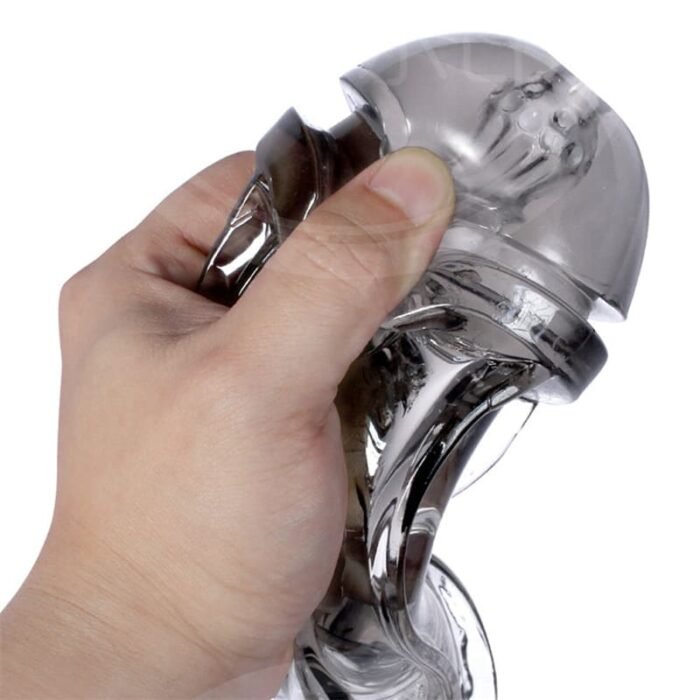 D-PENG Training Cup Manuelle Masturbator Cup Taschenmuschi Tragbar Kristall Penis Trainingsgerät