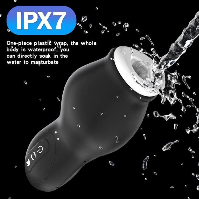 DRAGONSUCK Automatischer Masturbator mit 7 Vibrations-Saugkanälen aus weichem TPE Sexspielzeug für Männer