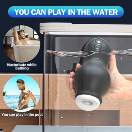 DRAGONSUCK Automatischer Masturbator mit 7 Vibrations-Saugkanälen aus weichem TPE Sexspielzeug für Männer