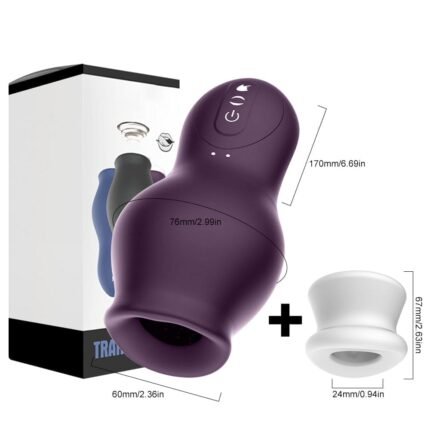 DRAGONSUCK Automatischer Masturbator mit 7 Vibrations-Saugkanälen aus weichem TPE Sexspielzeug für Männer