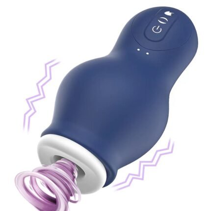 DRAGONSUCK Automatischer Masturbator mit 7 Vibrations-Saugkanälen aus weichem TPE Sexspielzeug für Männer