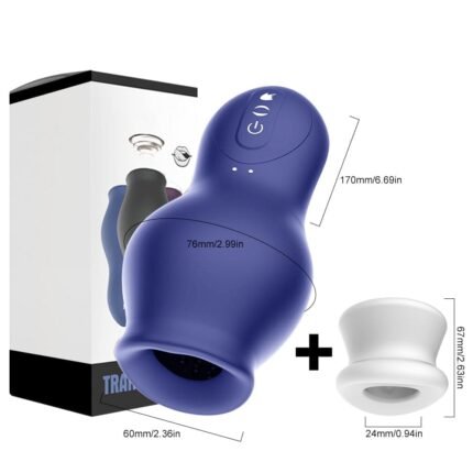 DRAGONSUCK Automatischer Masturbator mit 7 Vibrations-Saugkanälen aus weichem TPE Sexspielzeug für Männer