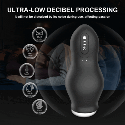 DRAGONSUCK Automatischer Masturbator mit 7 Vibrations-Saugkanälen aus weichem TPE Sexspielzeug für Männer