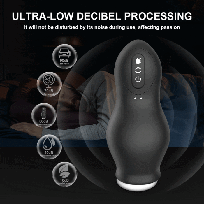 DRAGONSUCK Automatischer Masturbator mit 7 Vibrations-Saugkanälen aus weichem TPE Sexspielzeug für Männer
