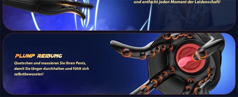 Devil's Claw Masturbieren für Männer Eichel Stimulator mit 10 Modi Spielzeug für die Männer Zunge Oralsex Masturbator