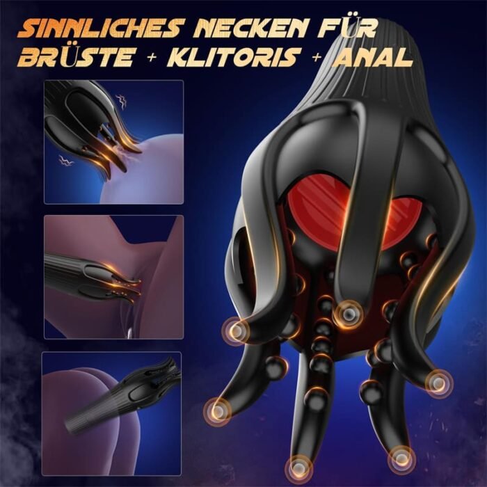 Devil's Claw Masturbieren für Männer Eichel Stimulator mit 10 Modi Spielzeug für die Männer Zunge Oralsex Masturbator