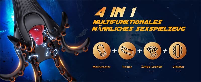 Devil's Claw Masturbieren für Männer Eichel Stimulator mit 10 Modi Spielzeug für die Männer Zunge Oralsex Masturbator