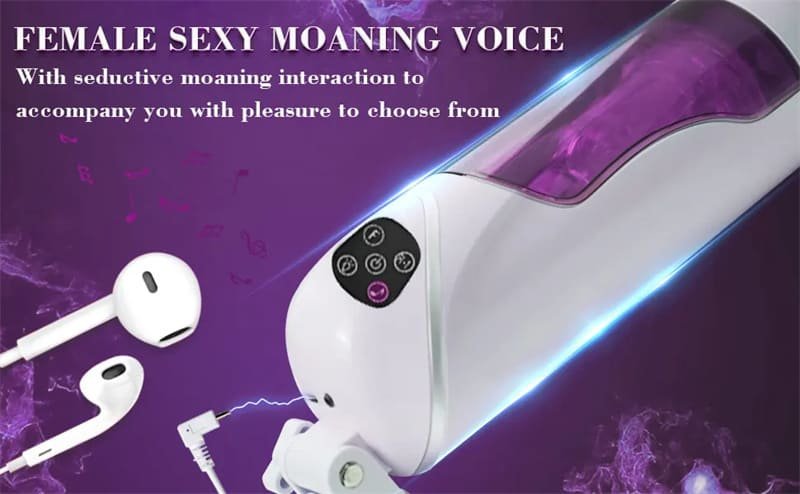 Easy Love Automatischer Masturbator Sexspielzeug 10 Vibration Stoß und Rotationsmodi Penispumpe mit Basis