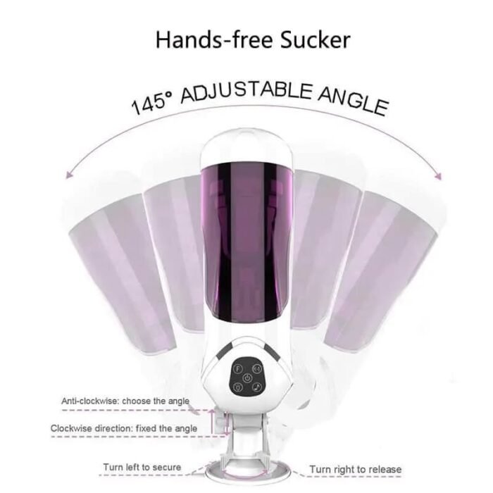 Easy Love Automatischer Masturbator Sexspielzeug 10 Vibration Stoß und Rotationsmodi Penispumpe mit Basis