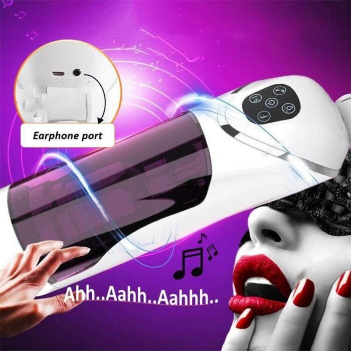 Easy Love Automatischer Masturbator Sexspielzeug 10 Vibration Stoß und Rotationsmodi Penispumpe mit Basis
