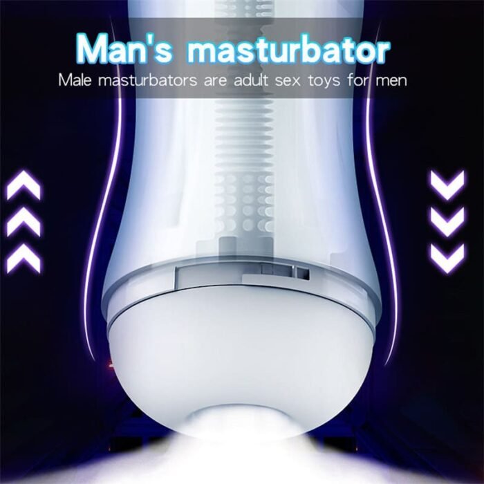 Electric Masturbator Cup mit 10 Vibrations & 5 Saugmodi Sex Spielzeug für die Männer Solo Sex Toys