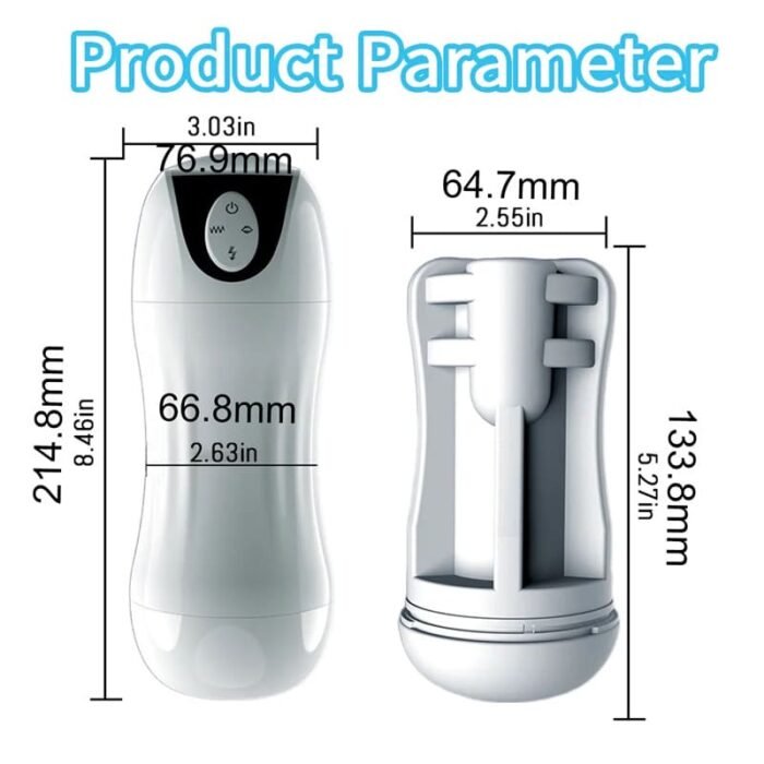 Electric Masturbator Cup mit 10 Vibrations & 5 Saugmodi Sex Spielzeug für die Männer Solo Sex Toys