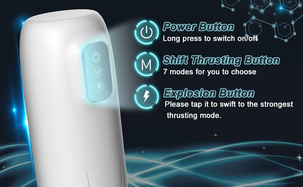 Elektrischer Masturbator Sex Spielzeug 7 Vibration Stoß modi Sextoys für Männer Paare Solo