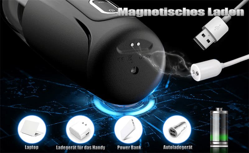 Elektrischer Masturbieren für Männer 10 Teleskopfunktion & Rotations 3D Realistische Vagina Taschenmuschi