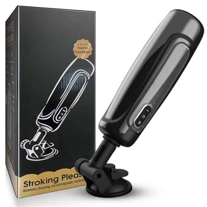 Elektrischer Masturbieren für Männer 10 Teleskopfunktion & Rotations 3D Realistische Vagina Taschenmuschi
