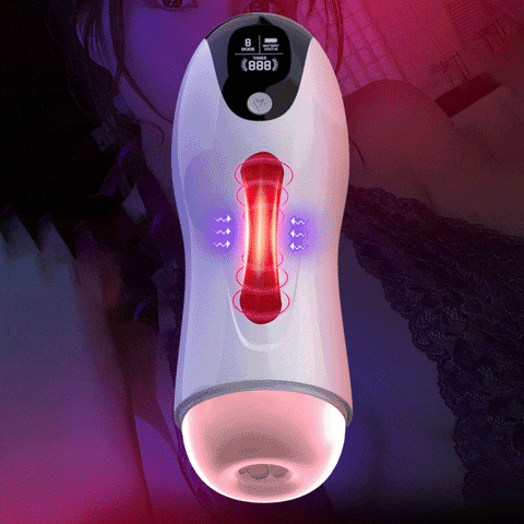 FOX M30 Automatischer Masturbator 8 Vibrations Saugmodi Taschenmuschi Penis Masturbatoren mit LED-Anzeige